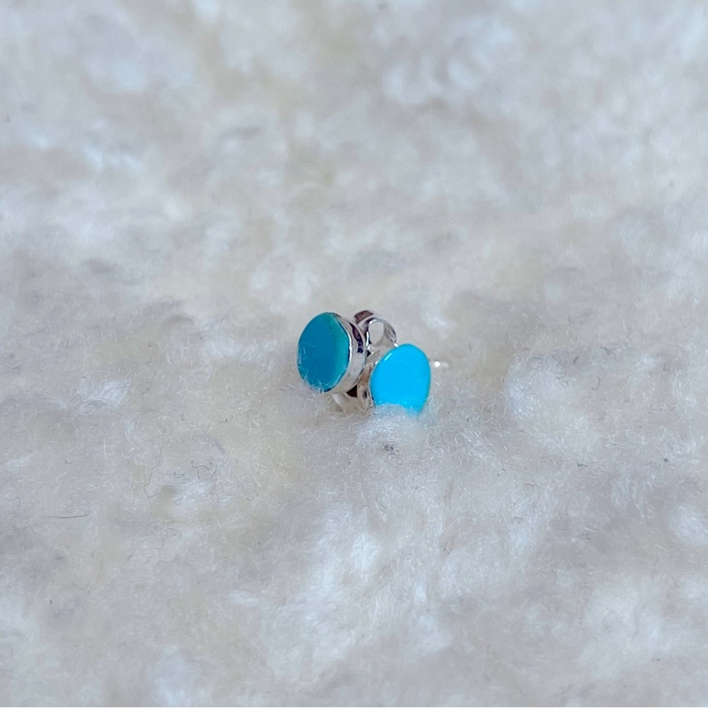 Sterling Silver Turquoise Stud Earrings